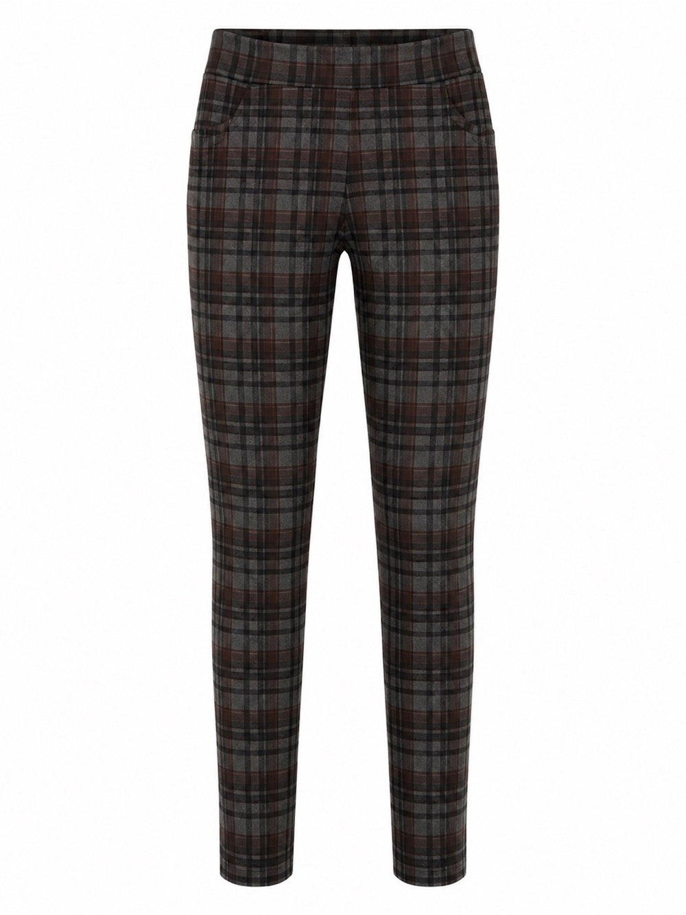 Sanctuary x Anthropologie Plaid Pull-On Ponte Knit Pants Size 2X